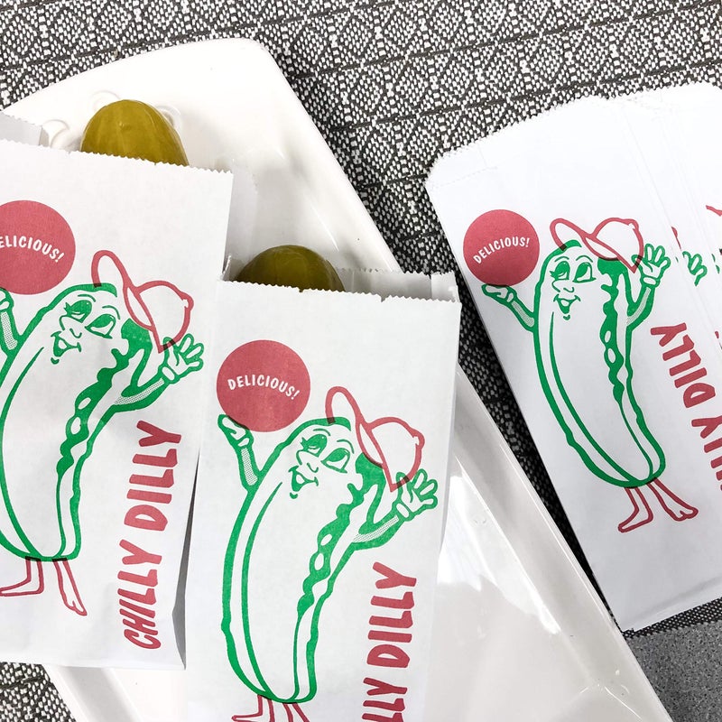 Outside the Box Papers Popcorn Bags, Peanut and Pickle Sacks 24 Each Red, White, Green - Image 2
